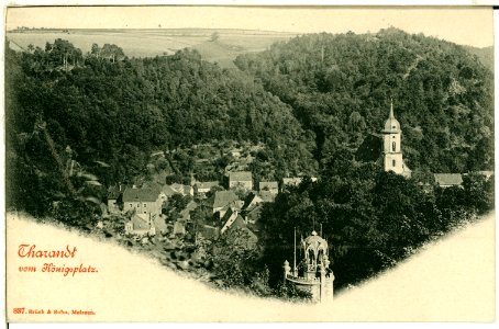 00837-Tharandt-1898-Blick auf Tharandt vom Königsplatz-Brück & Sohn Kunstverlag