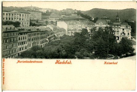 00645-Karlsbad-1898-Marienbaderstraße, Kaiserbad-Brück & Sohn Kunstverlag
