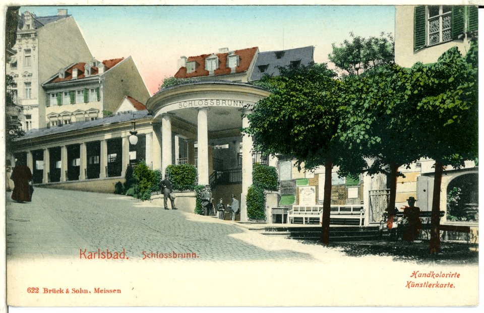 00622-Karlsbad-1898-Schloßbrunnen-Brück & Sohn Kunstverlag