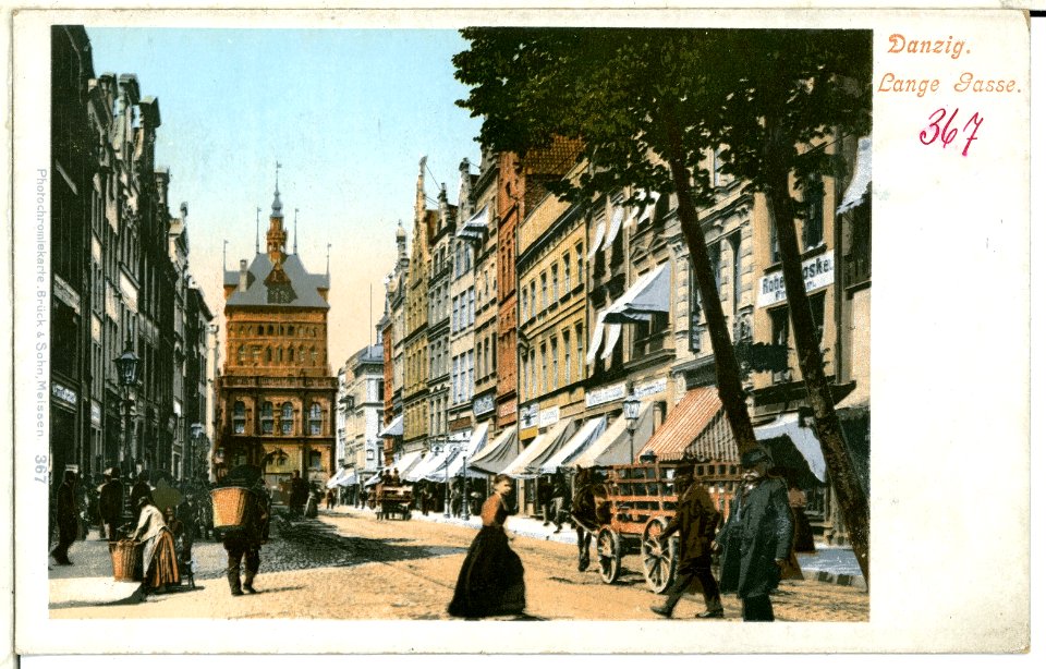00367-Danzig-1898-Lange Gasse-Brück & Sohn Kunstverlag