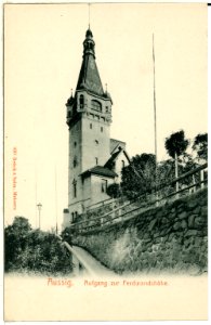00830-Aussig-1898-Aufgang zur Ferdinandshöhe-Brück & Sohn Kunstverlag