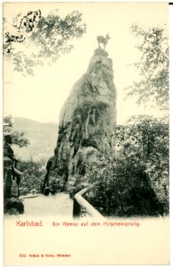 00616-Karlsbad-1898-Hirschensprung-Brück & Sohn Kunstverlag