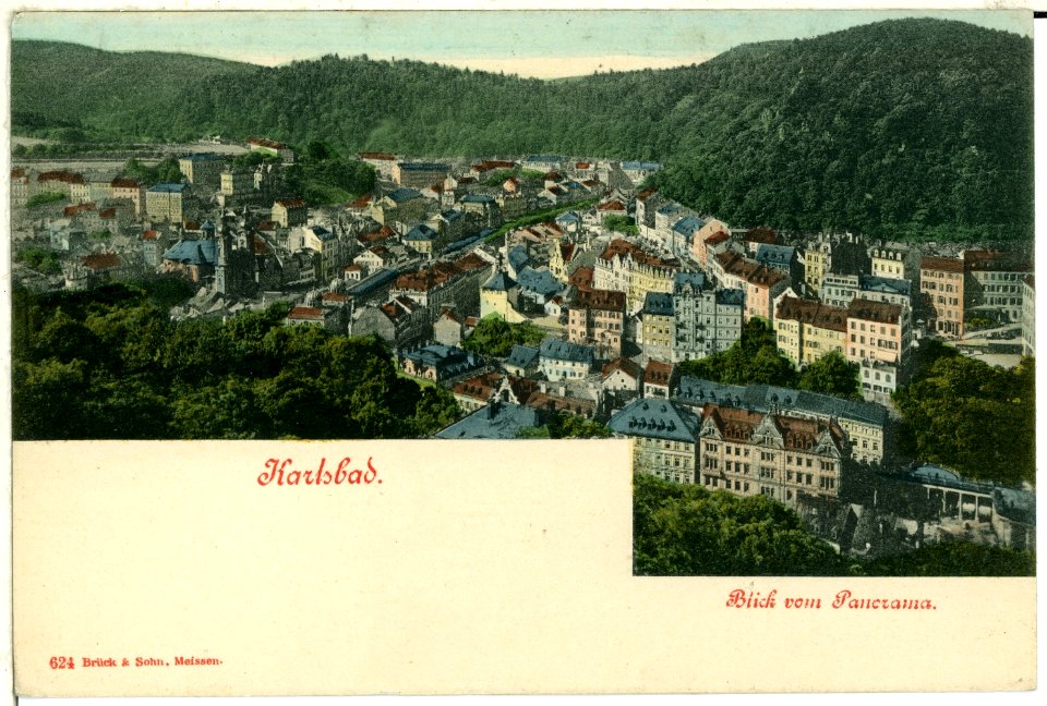 00624-Karlsbad-1898-Blick vom Panorama-Brück & Sohn Kunstverlag