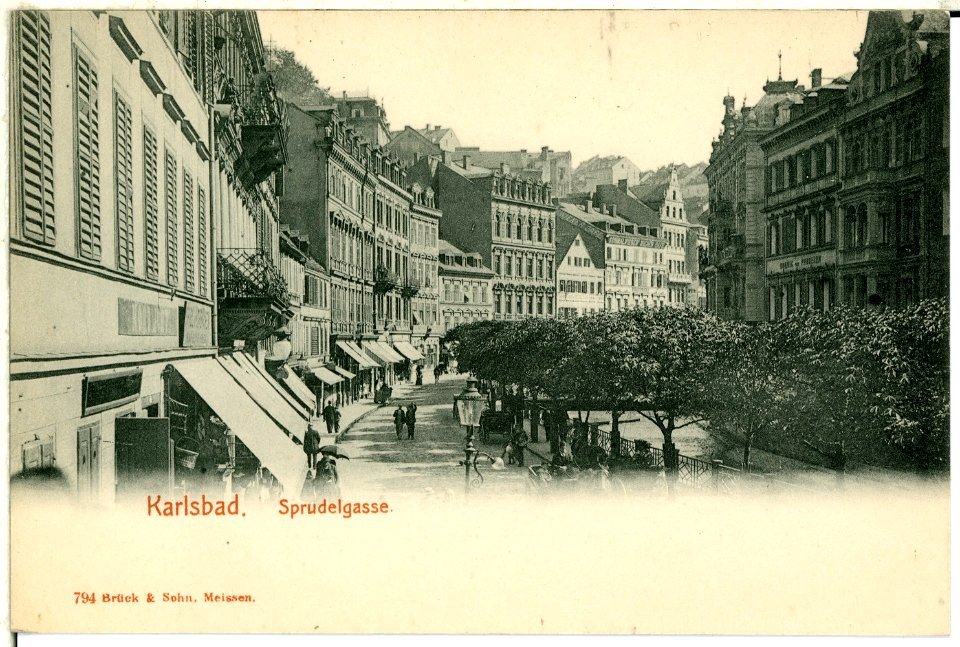 00794-Karlsbad-1898-Sprudelgasse-Brück & Sohn Kunstverlag