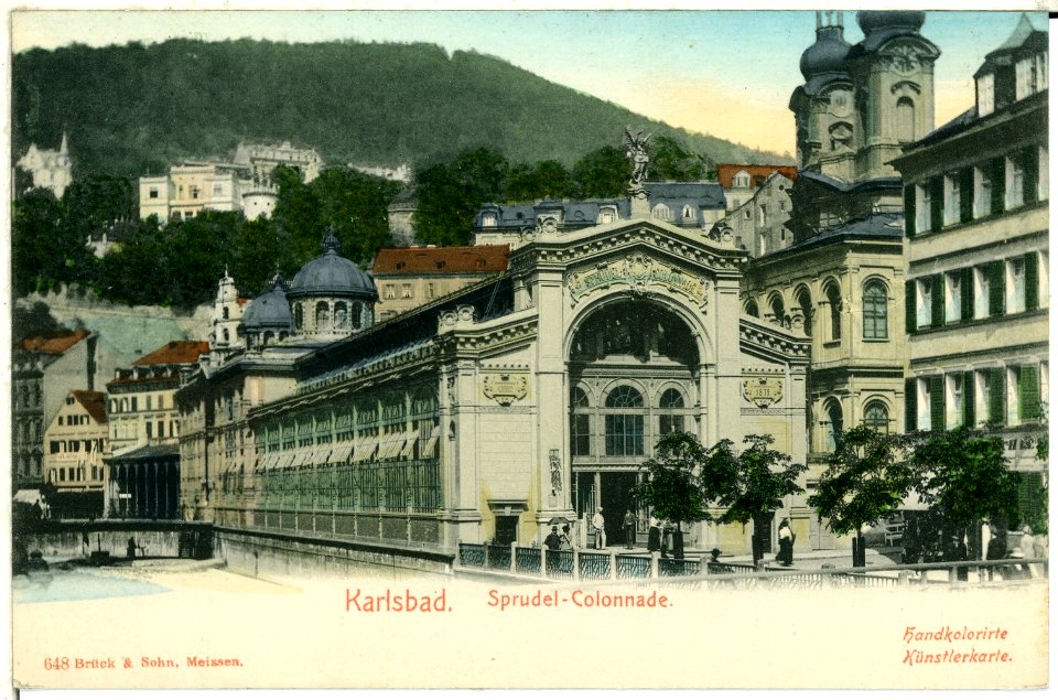00648-Karlsbad-1898-Sprudel Colonade-Brück & Sohn Kunstverlag