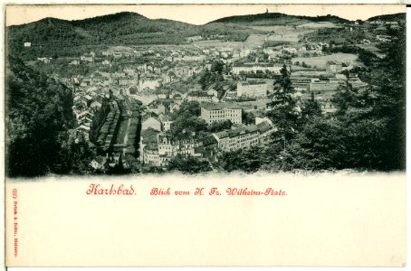 00639-Karlsbad-1898-Blick vom Kaiser Friedrich Wilhelm Platz-Brück & Sohn Kunstverlag