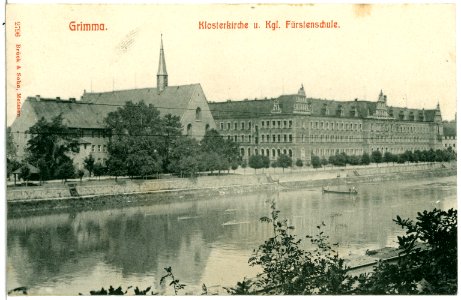 02796-Grimma-1903-Klosterkirche und Fürstenschule-Brück & Sohn Kunstverlag