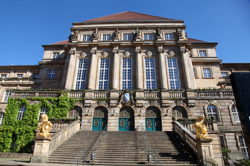 Architecture historic building facade
