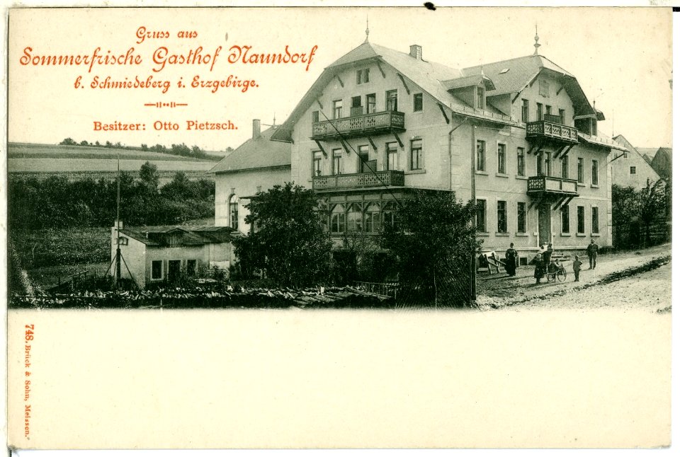 00748-Naundorf b. Schmiedeb.-1898-Gasthof Naundorf-Brück & Sohn Kunstverlag