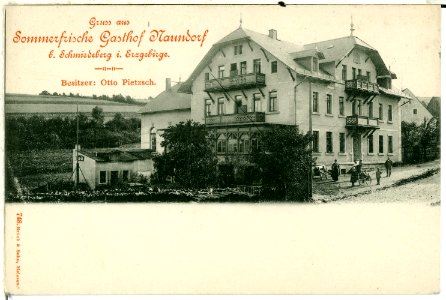 00748-Naundorf b. Schmiedeb.-1898-Gasthof Naundorf-Brück & Sohn Kunstverlag