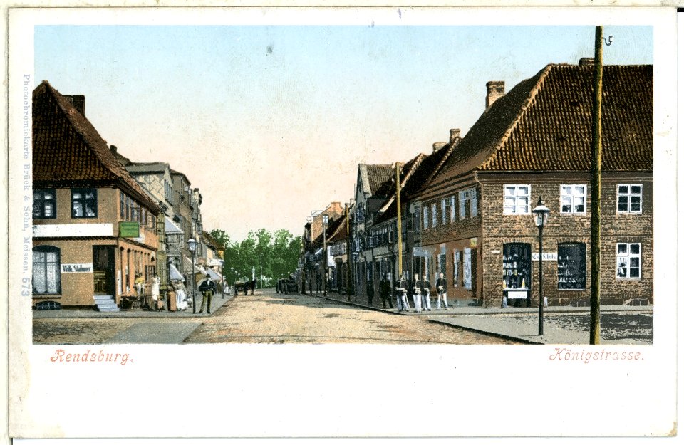 00573-Rendsburg-1898-Königstaße-Brück & Sohn Kunstverlag