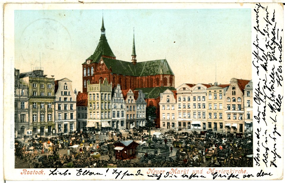 00530-Rostock-1898-Neuer Markt-Brück & Sohn Kunstverlag