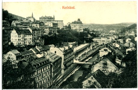 02702-Karlsbad-1902-Blick auf die Stadt-Brück & Sohn Kunstverlag photo