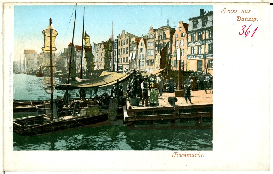 00361-Danzig-1898-Fischmarkt-Brück & Sohn Kunstverlag