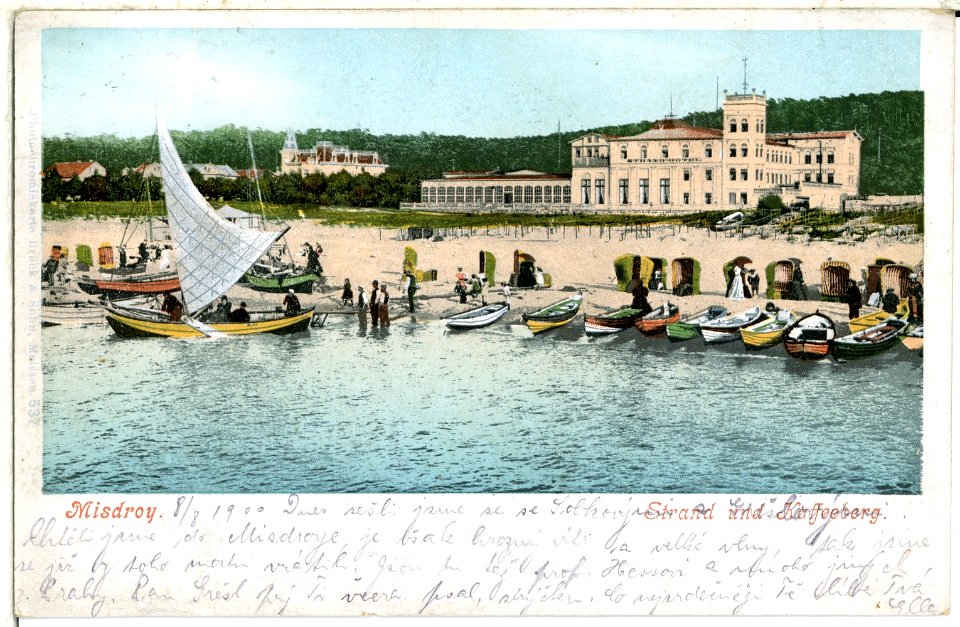 00537-Misdroy-1898-Strand und Kaffeeberg-Brück & Sohn Kunstverlag