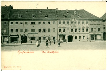 00696-Großenhain-1898-Am Marktplatz-Brück & Sohn Kunstverlag