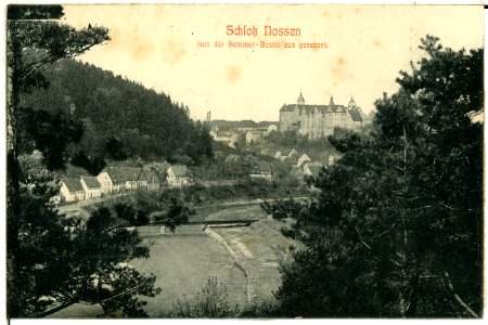 00404-Nossen-1898-Schloß von der Seminar-Bastei gesehen-Brück & Sohn Kunstverlag