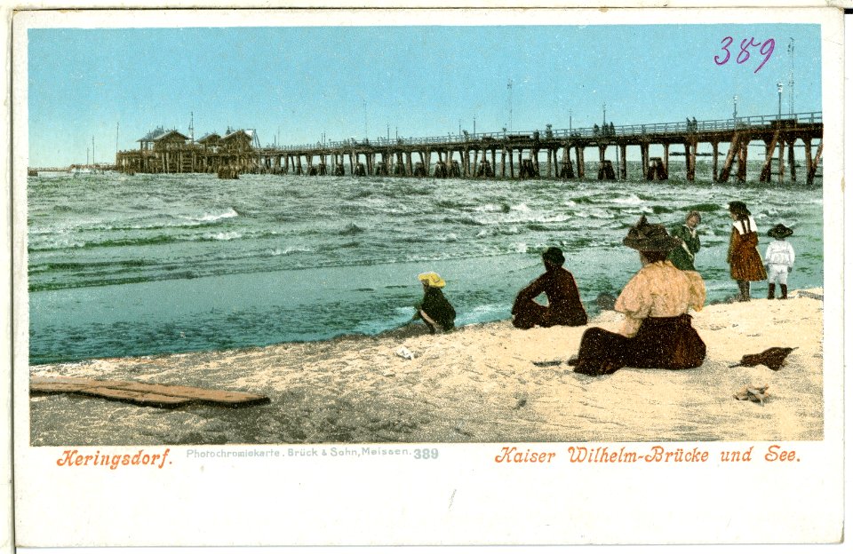 00389-Heringsdorf-1898-Kaiser Wilhelm Brücke-Brück & Sohn Kunstverlag