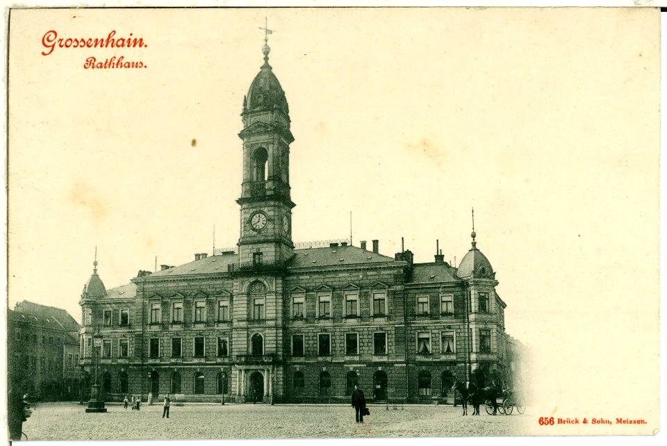 00656-Großenhain-1898-Rathaus-Brück & Sohn Kunstverlag