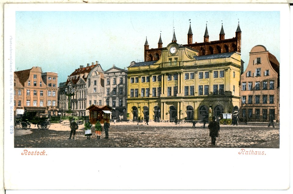00525-Rostock-1898-Rathaus-Brück & Sohn Kunstverlag