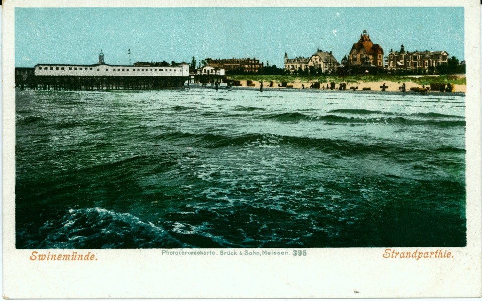 00395-Swinemünde-1898-Strandpartie-Brück & Sohn Kunstverlag