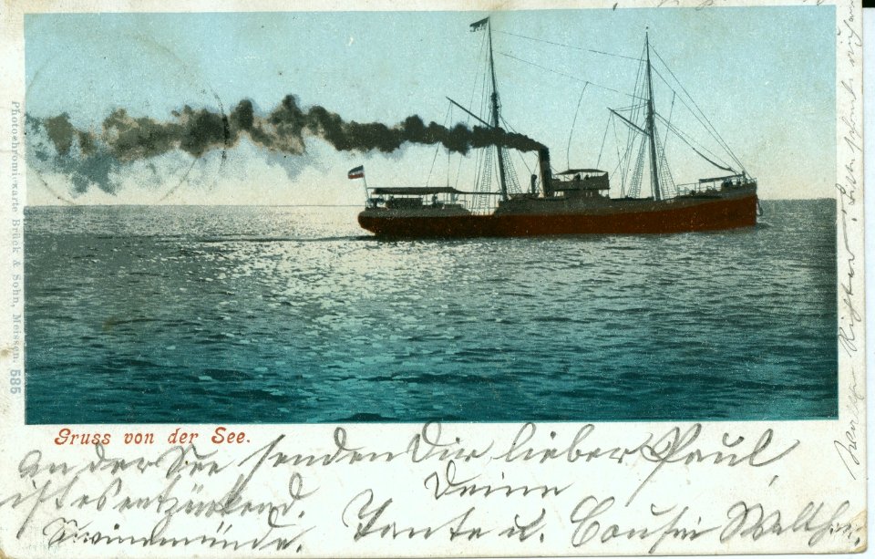 00585--1898-Gruß von der See-Brück & Sohn Kunstverlag