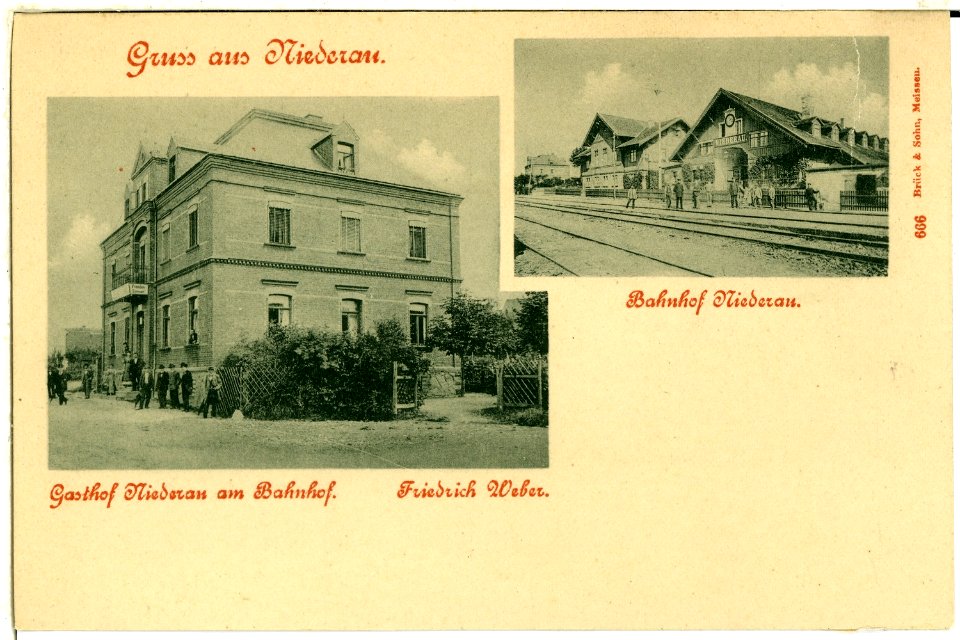 00666-Niederau-1898-Gasthof am Bahnhof, Bahnhof-Brück & Sohn Kunstverlag