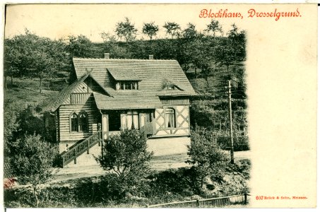 00607-Meißen-1898-Drosselgrund Blockhaus-Brück & Sohn Kunstverlag