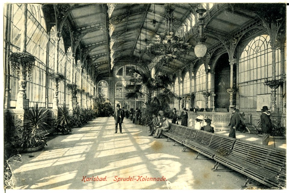 00609-Karlsbad-1898-Sprudel-Kolonade-Brück & Sohn Kunstverlag
