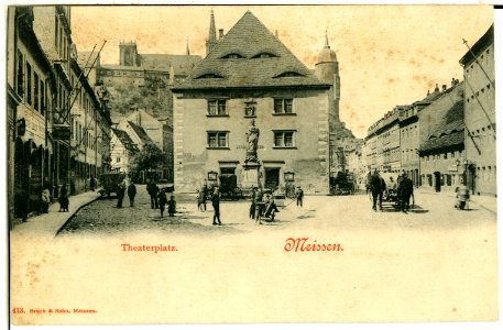 00413-Meißen-1898-Theaterplatz-Brück & Sohn Kunstverlag