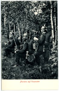 02773-Riesa-1903- 2. Königlich Sächsisches Pionier-Bataillon Nr. 22 - Pioniere auf Vorposten-Brück & Sohn Kunstverlag