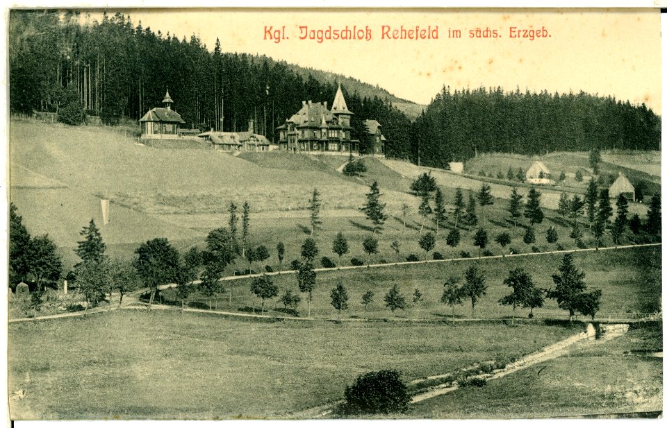 00705-Rehefeld-1898-Jagdschloß-Brück & Sohn Kunstverlag