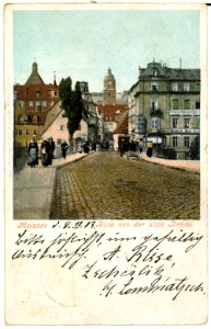 00511-Meißen-1898-Blick von der alten Brücke-Brück & Sohn Kunstverlag