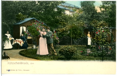 02960-Kötzschenbroda-1903-Erholung im Garten-Brück & Sohn Kunstverlag