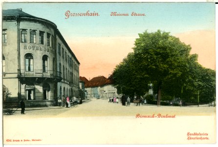 00694-Großenhain-1898-Meißner Straße, Bismark-Denkmal-Brück & Sohn Kunstverlag