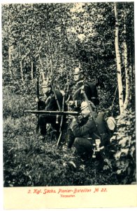 02774-Riesa-1903- 2. Königlich Sächsisches Pionier-Bataillon Nr. 22 - Pioniere, Vorposten-Brück & Sohn Kunstverlag