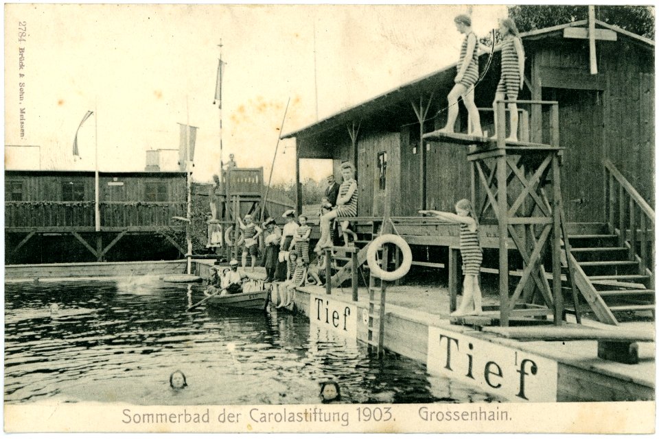 02784-Großenhain-1903-Sommerbad der Carolastiftung 1903-Brück & Sohn Kunstverlag