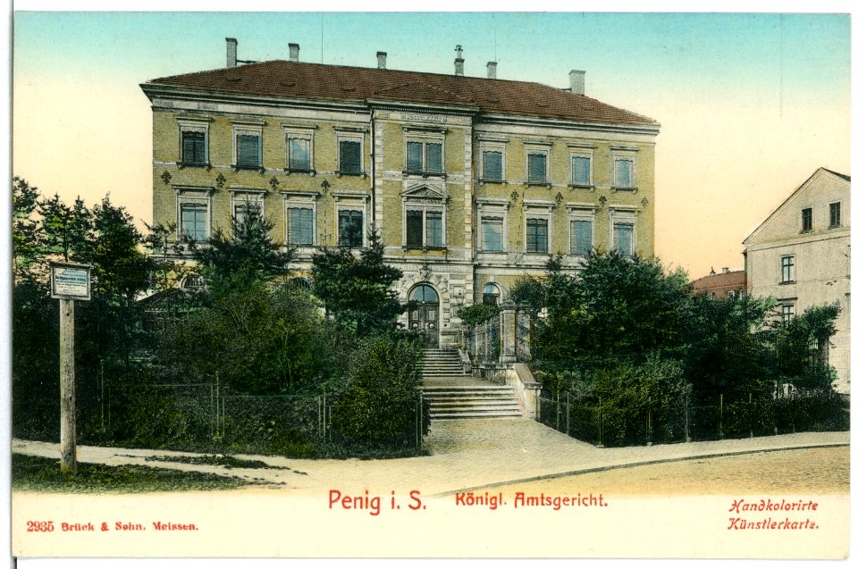 02935-Penig-1903-Königliches Amtsgericht-Brück & Sohn Kunstverlag