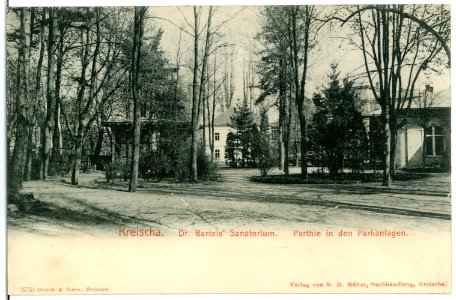 02753-Kreischa-1903-Dr. Bartels Sanatorium Parkanlagen-Brück & Sohn Kunstverlag