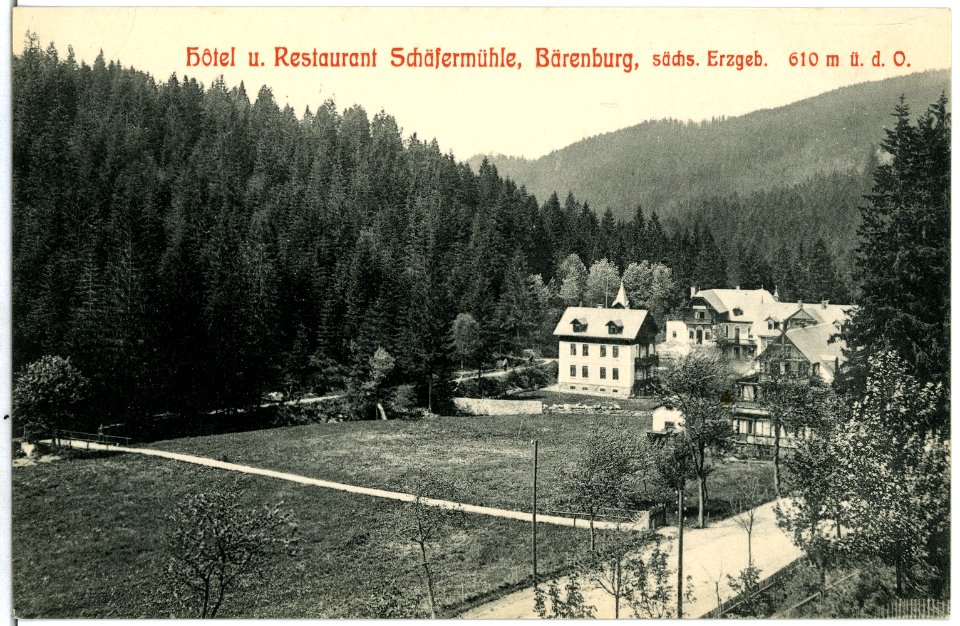 02730-Bärenburg-1902-Hotel und Restaurant Schäfermühle-Brück & Sohn Kunstverlag