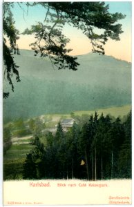 02480-Karlsbad-1902-Blick nach Cafe Kaiserpark-Brück & Sohn Kunstverlag