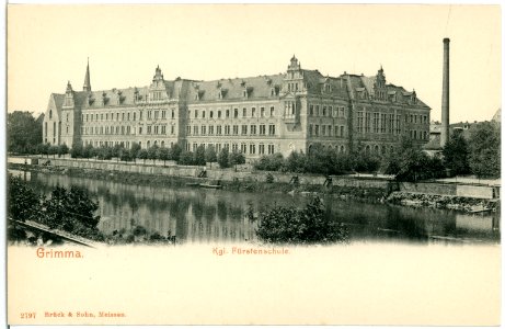 02797-Grimma-1903-Fürstenschule und Zwickauer Mulde-Brück & Sohn Kunstverlag