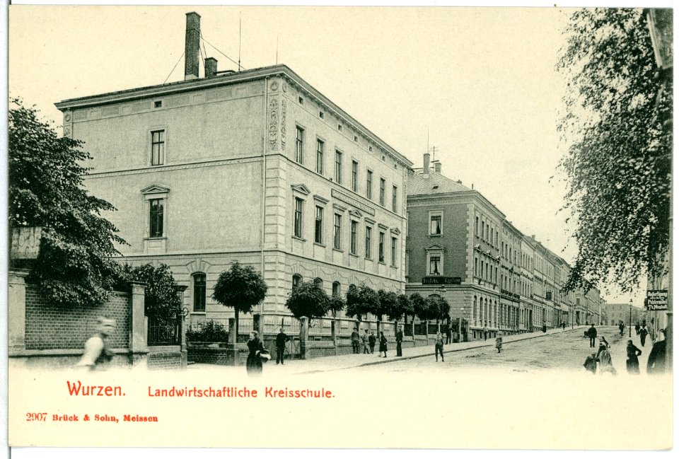 02907-Wurzen-1903-Landwirtschaftliche Kreisschule-Brück & Sohn Kunstverlag