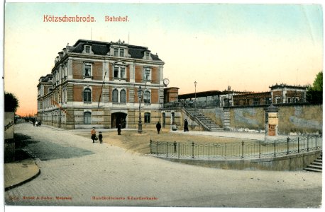 02806-Kötzschenbroda-1903-Niederlößnitz, Bahnhof-Brück & Sohn Kunstverlag