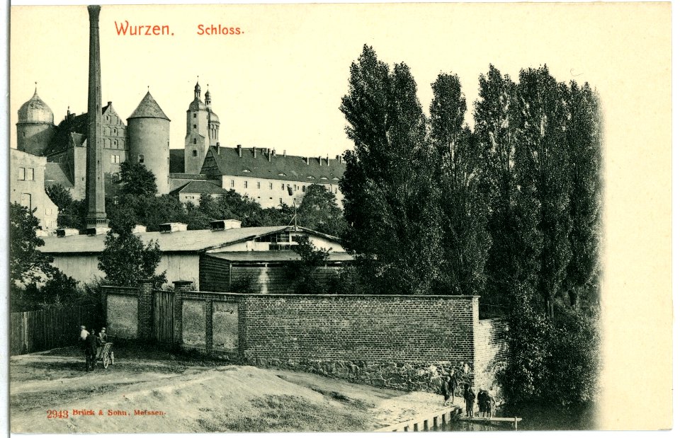02943-Wurzen-1903-Blick zum Schloß-Brück & Sohn Kunstverlag