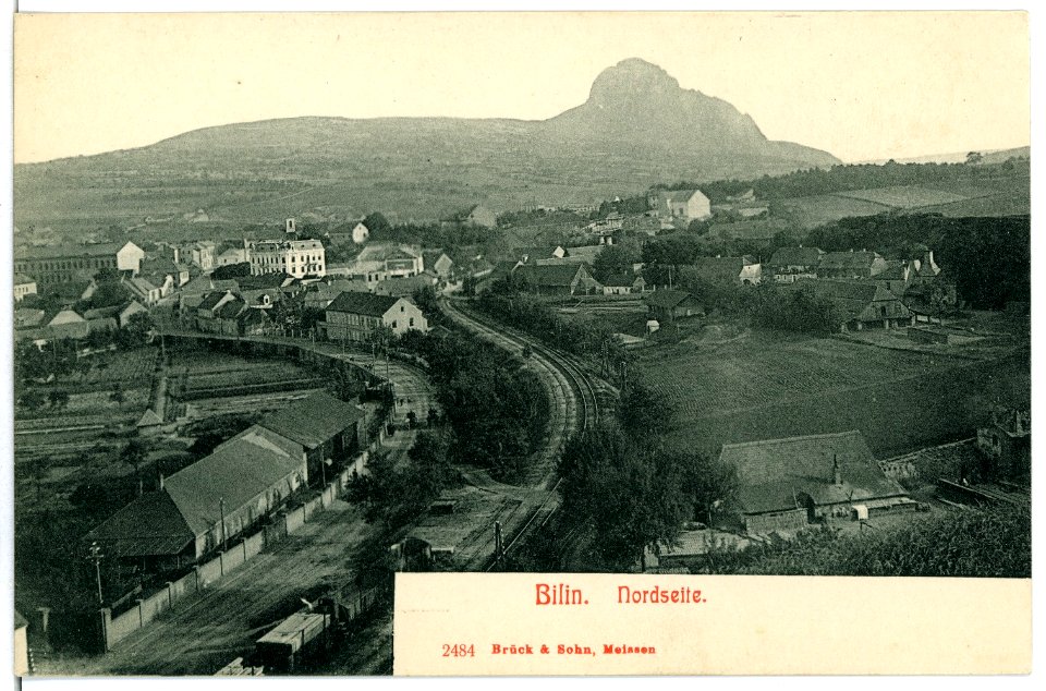 02484-Bilin-1902-Nordseite-Brück & Sohn Kunstverlag