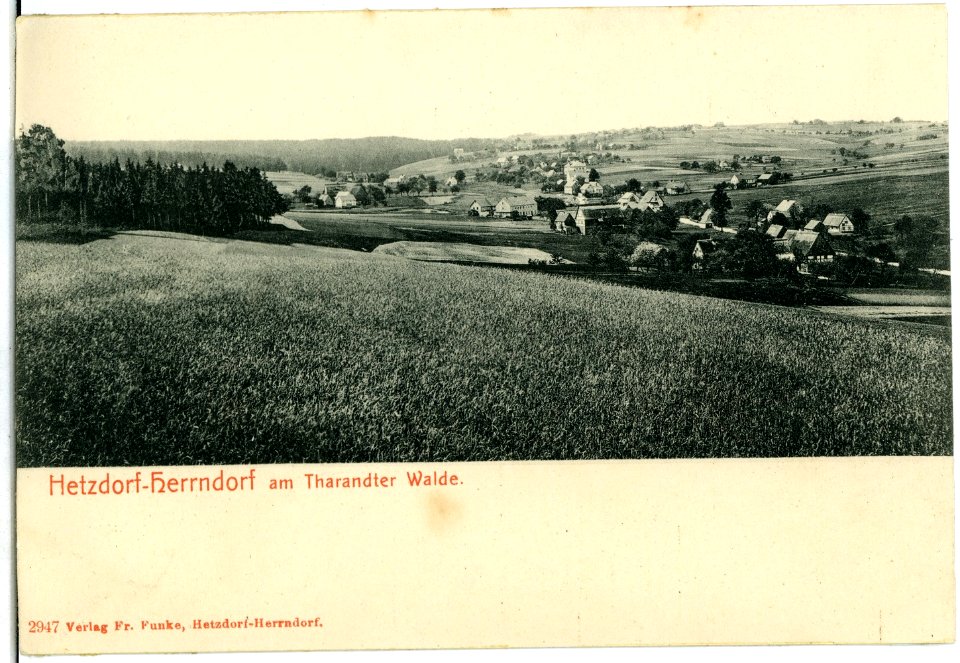 02947-Hetzdorf-Herrndorf-1903-am Tharandter Walde-Brück & Sohn Kunstverlag
