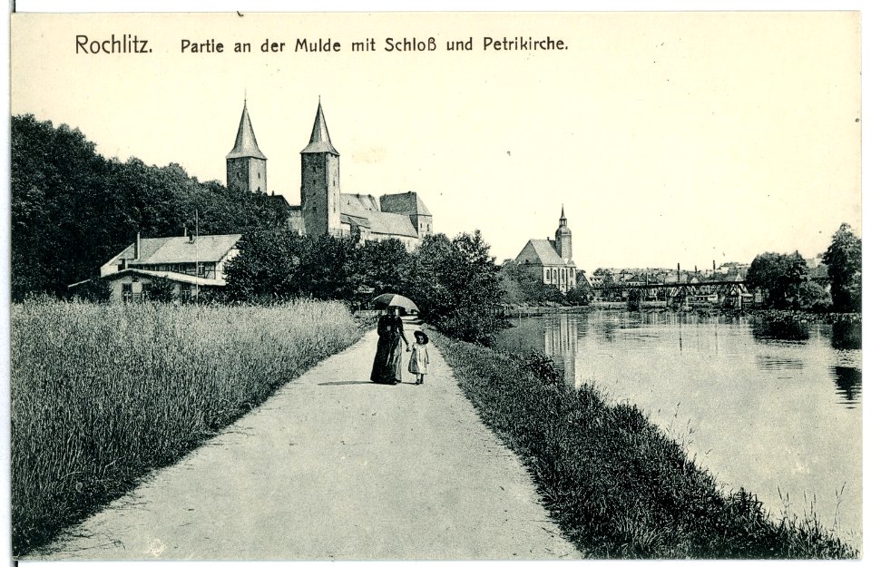 02949-Rochlitz-1903-Mulde mit Schloß und Petrikirche-Brück & Sohn Kunstverlag