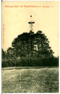 02647-Neustadt i. Sachsen-1902-Götzingerhöhe mit Aussichtsturm-Brück & Sohn Kunstverlag