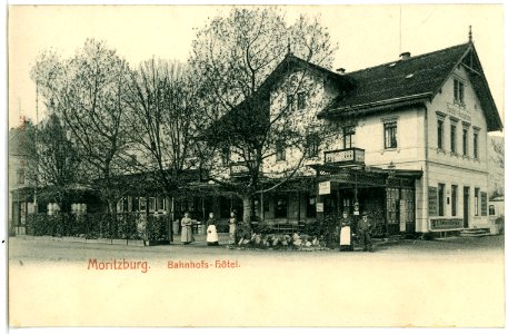 02742-Moritzburg-1902-Bahnhofshotel-Brück & Sohn Kunstverlag